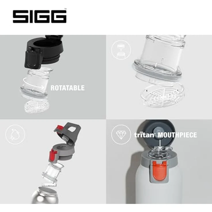 Sigg Hot & Cold One Isolierflasche light black – Bild 5