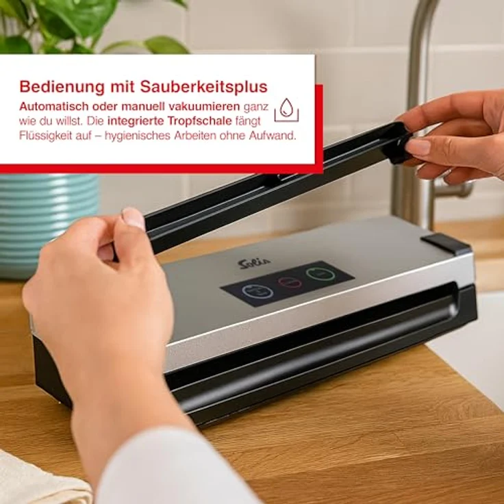 Solis Vakuumiergerät, Für trockene, feuchte und empfindliche Lebensmittel, Vac Smart (Typ 577) – Bild 5