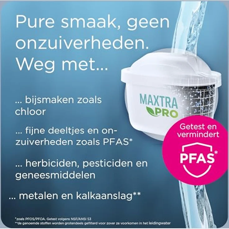 BRITA 2,4 l Filterkanne mit MAXTRA Pro All-in-1-Kartusche, geschmacksverbessernd, blau – Bild 4