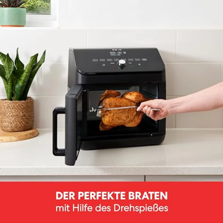 Instant Heißluftfritteuse Ofen 13L mit XXL Fassungsvermögen, 9 Programmen und Drehspieß - 1700W – Bild 5