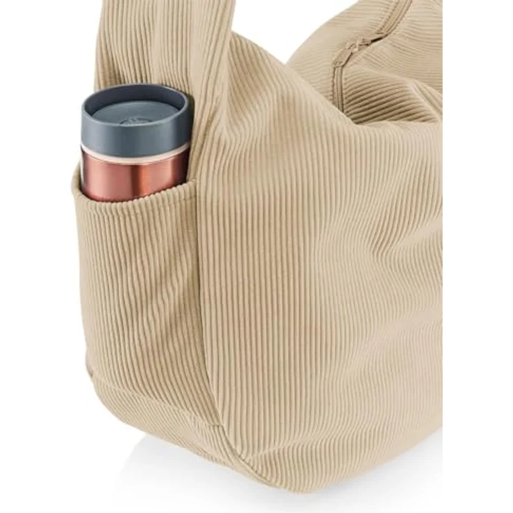 reisenthel Moonbag Schultertasche, beige, 48 cm x 14 cm x 33 cm, 100% Polyester – Bild 7