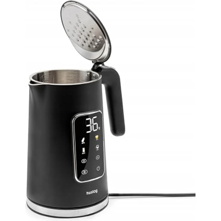 Huslog Elektrischer Wasserkocher AK-02014H, 1,7L mit Touchscreen, 2200W, präzise Temperaturregelung und Warmhaltefunktion – Bild 4