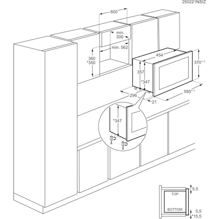 AEG TB6SM171DB Einbau Mikrowelle schwarz, 17 Liter, Touch-Bedienung mit SteamSet, Push-to-Open-Türsystem – Bild 16