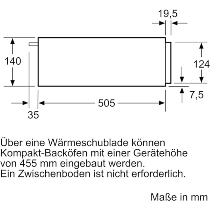 Bosch BIC510NB0 Wärmeschubladen - 59,4 cm - Grifflos (push und pull) – Bild 5