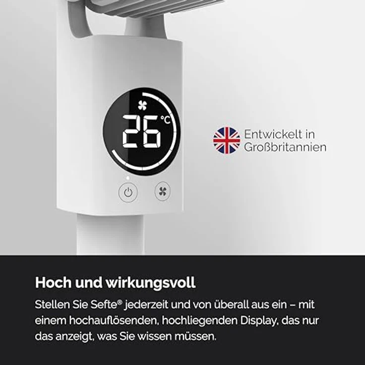 MEACO MeacoFan Sefte® 10 Standventilator - höhenverstellbar, leistungsstarker Luftstrom, außergewöhnlich leise, ferngesteuert - Nachtmodus, Stummschaltung, Ein- und Ausschalttimer – Bild 2