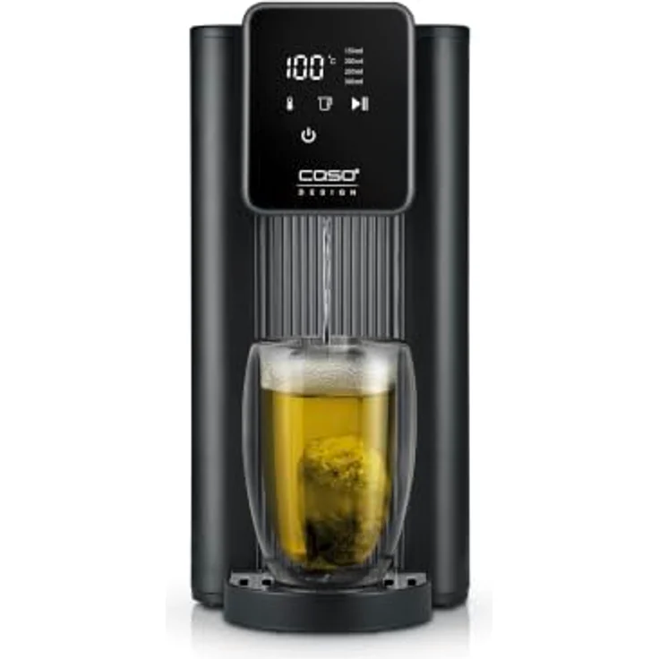 Caso Wasserkocher 1896 HW 616 Turbo, 2600 Watt, 7 Temperatureinstellungen, 2,5 Liter Wassertank, Edelstahlheizelement – Bild 1