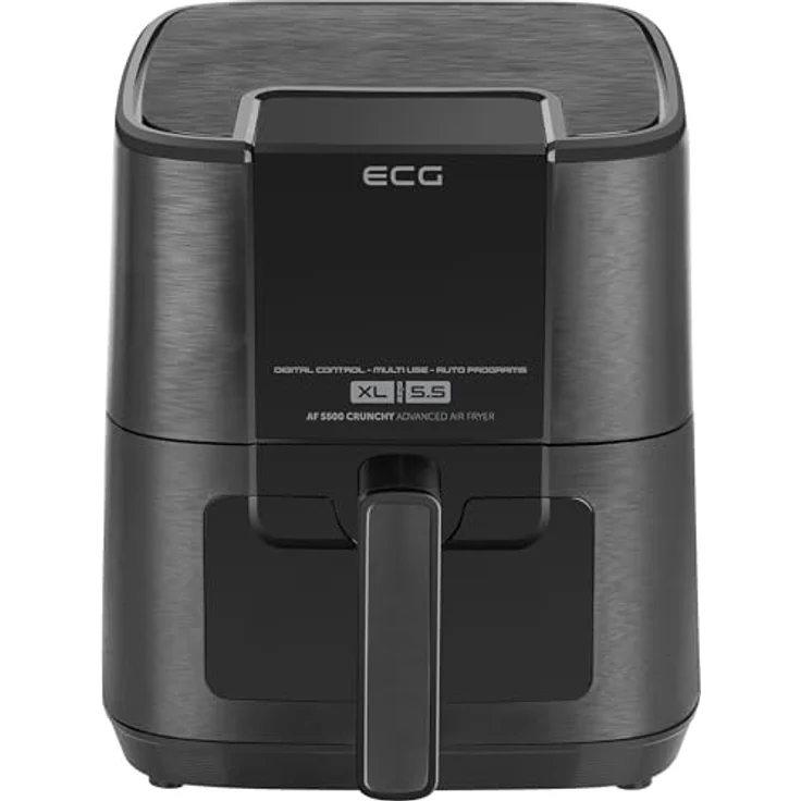 ECG AF 5500 Crunchy Heißluftfritteuse mit 5,5 l Fassungsvermögen, schwarz – Bild 2