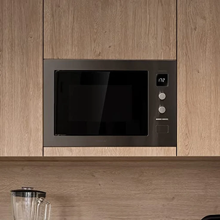 Cecotec GrandHeat 2550 Mikrowelle mit Grill, 1320 W, 25 L Garraum, Einbaugerät, 8 Funktionen, Timer, Edelstahlbeschichtung, inkl. Drehteller, silber – Bild 7