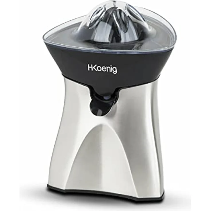 H.Koenig AGR60 Zitruspresse elektrisch - 2 Presskegel - Tropfstopp - 60 W - Edelstahl - silber – Bild 4