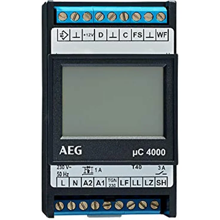 AEG Haustechnik 202468 Aufladesteuerung ELFAMATIC µC 4000 für elektrische Speicherheizgeräte und Fußbodenspeicherheizung, Schwarz – Bild 1