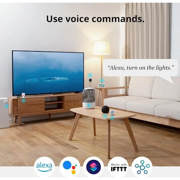 SwitchBot Hub Mini, Smart Fernbedienung mit IR-Sendersystem, WLAN-Klimaanlagensteuerung, kompatibel mit Alexa, Google Home, Siri, IFTTT, weiß – Bild 4