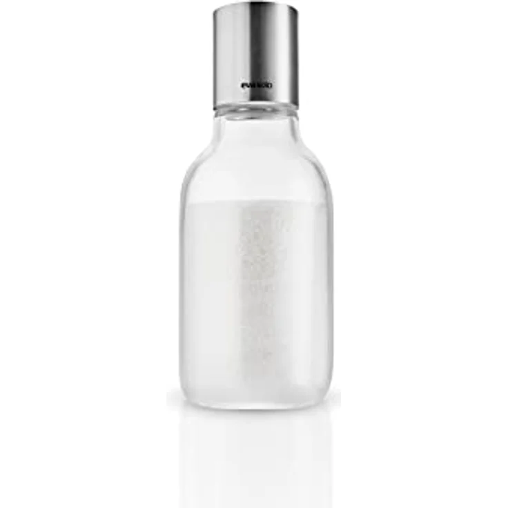 Eva Solo Zuckerdose Zuckerspender 350 ml, Edelstahl und Kunststoff, Hygienisches Design mit Kippmechanismus, Transparent – Bild 1
