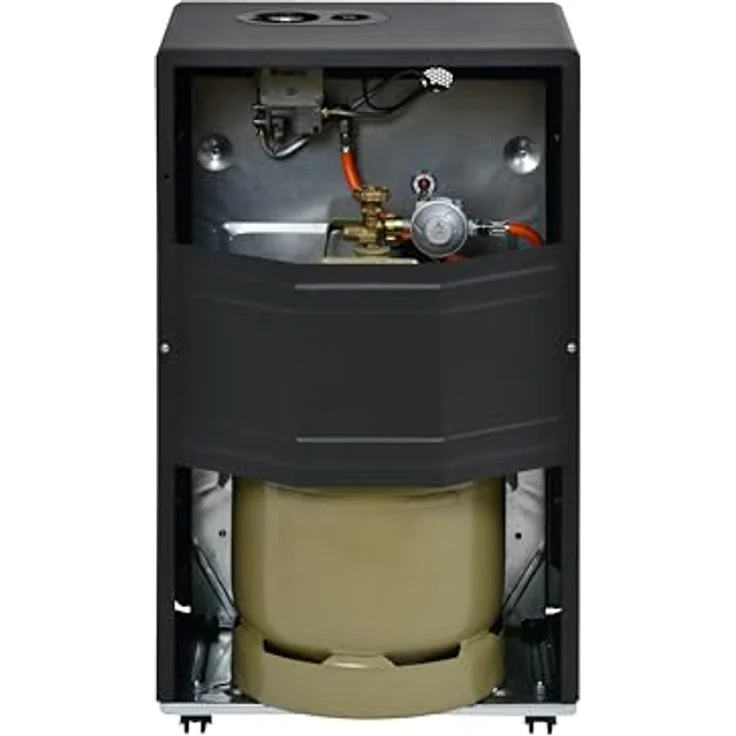 Firefix Gas-Heizofen 4200 ECO+, 7 Heizstufen, Schwarz, für Innen- und Außenbereich, inkl. Druckregler und patentiertem Thermostat – Bild 4
