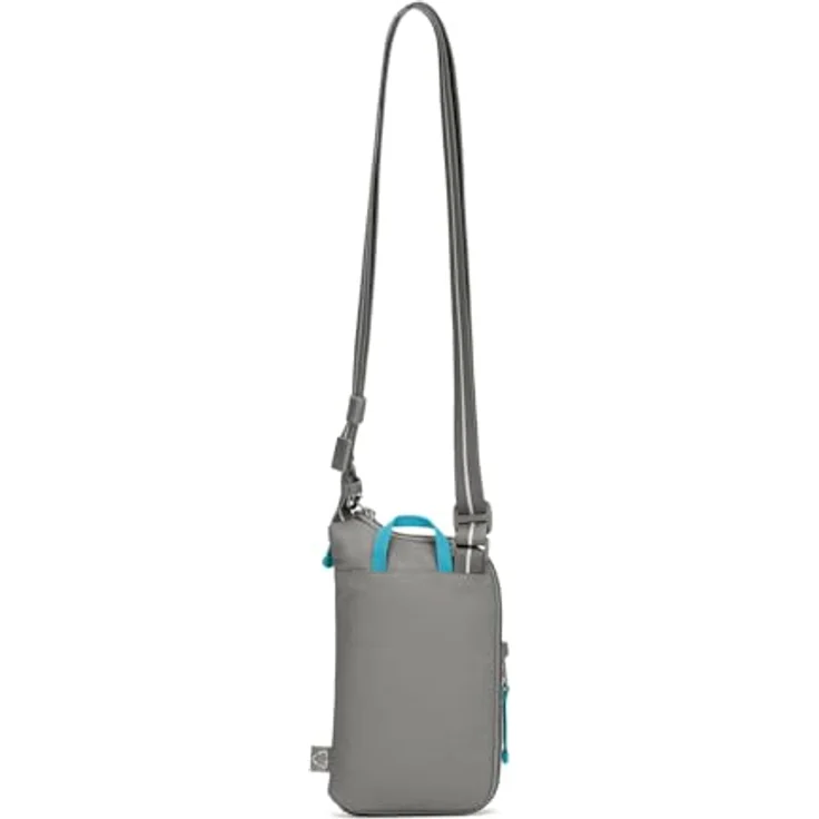 Pacsafe GO, anti-theft Tech Mini Bag Umhängetasche, RFID, 12 cm, grau, 100% Polyester – Bild 3