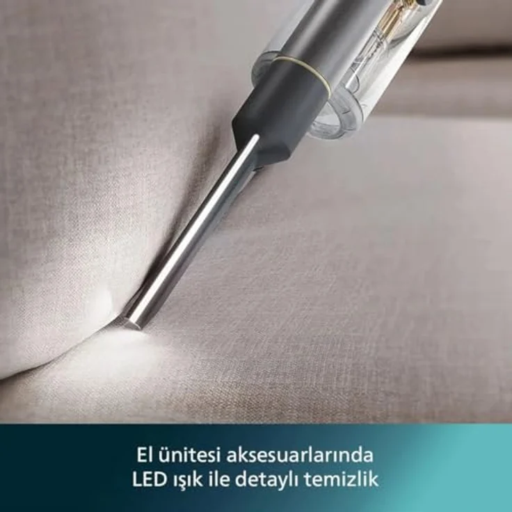 Philips Handstaubsauger Aqua XC7057/01, Akku-Handstaubsauger mit Stiel 7000 Serie, 5-Stufen-Filtersystem, 25,2-V-Lithium-Ionen-Akku, digitalem Display – Bild 3