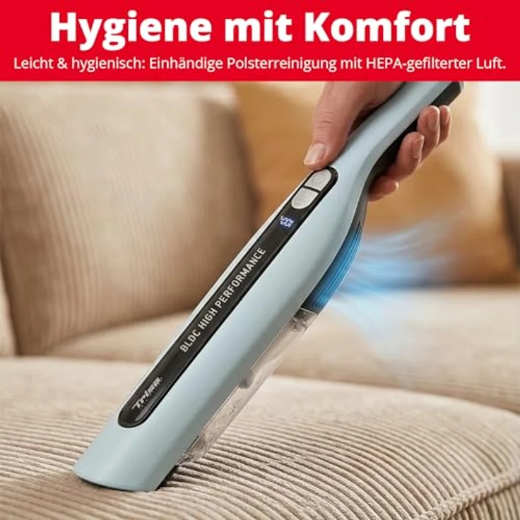 Trisa Handstaubsauger Quick Clean Comfort T1912, kabellos mit hoher Saugkraft – Bild 4