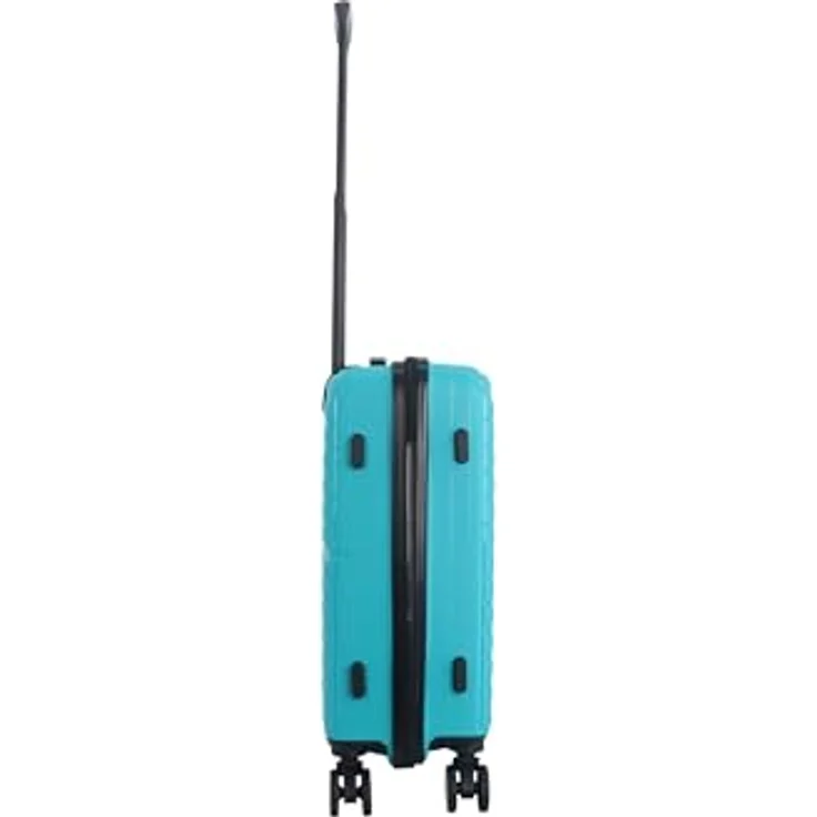 SAXOLINE Reisekoffer Fiesta, Kabinengröße 55x36x20,5 cm, 41 l Volumen, 2,7 kg, türkis, robuste Hülle mit 360° Schwenkrädern und Teleskopgriff – Bild 5
