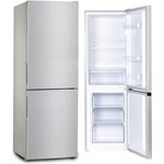 PKM Kühl-Gefrierkombination Silber 157L 49,5 cm breit freistehend Kühlschrank - Preisvergleich