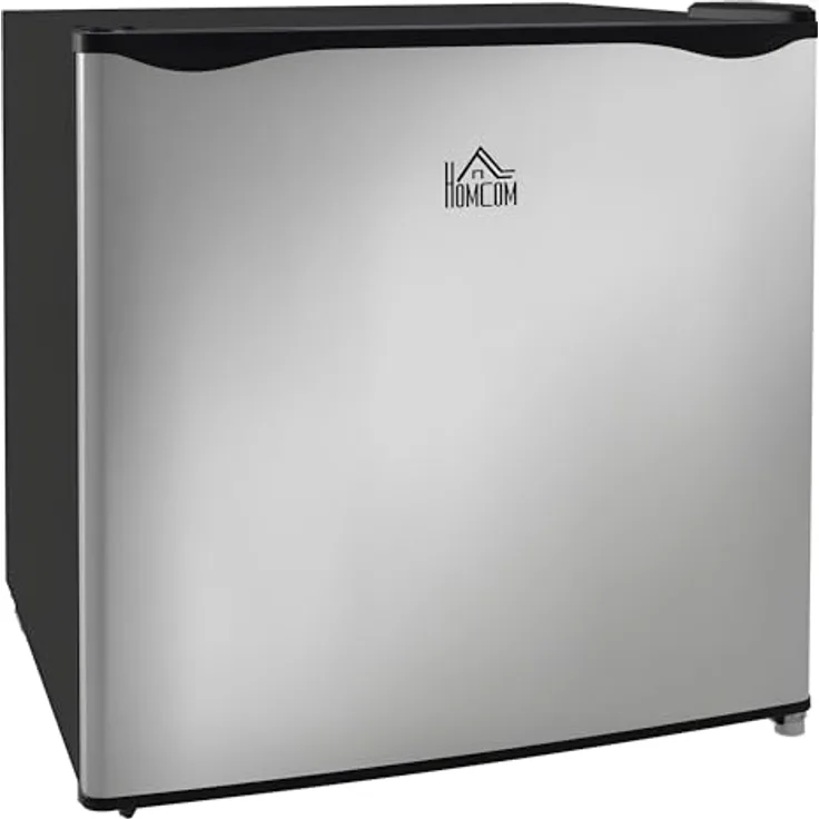 HOMCOM Mini-Gefrierschrank 35L freistehend, einstellbare Temperatur von -14 bis -24℃, 41dB, Silber