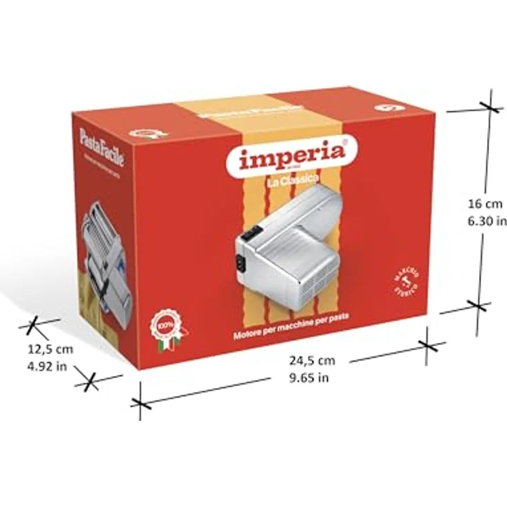 Imperia PASTA FACILE 230V, Nudelmaschinen-Motor mit 80 W Leistung für mühelose Pasta-Herstellung – Bild 6