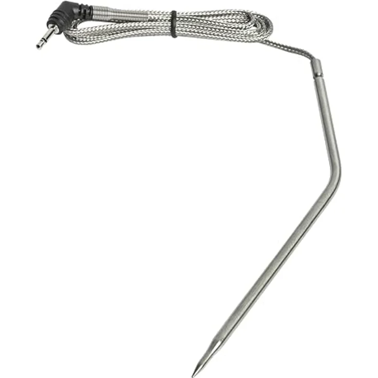 TFA Dostmann Digitales Grill-Thermometer 14.1516, Bratenthermometer mit 2 Edelstahlsonden, bis 300°C, mit Alarmfunktion für Fleisch, Fisch, weiß – Bild 4