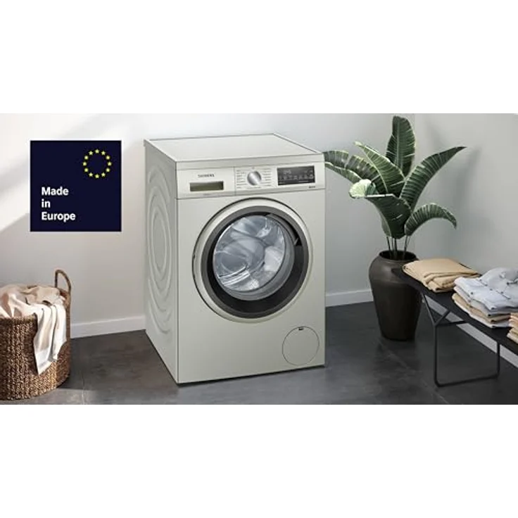 SIEMENS WU14UTS8, iQ500 Unterbau-Waschmaschine 9 kg, Antiflecken-System, smartFinish, speedPack L, waterPerfect Plus, Nachlegefunktion, Silber-Inox – Bild 2