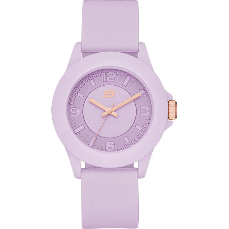 Skechers Quarzuhr ROSENCRANS SR6286, Armbanduhr für Damen mit Silikonarmband, analog, Mineralglas, sportlich und lässig