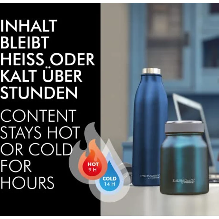 ThermoCafé by THERMOS Thermobehälter für Essen, Edelstahl mattiert 500ml - Isolier-Speisegefäß für Suppe oder Müsli, dicht, spülmaschinenfest, 9 Stunden heiß, 14 Stunden kalt, BPA-Free - 4077.205.050 – Bild 3
