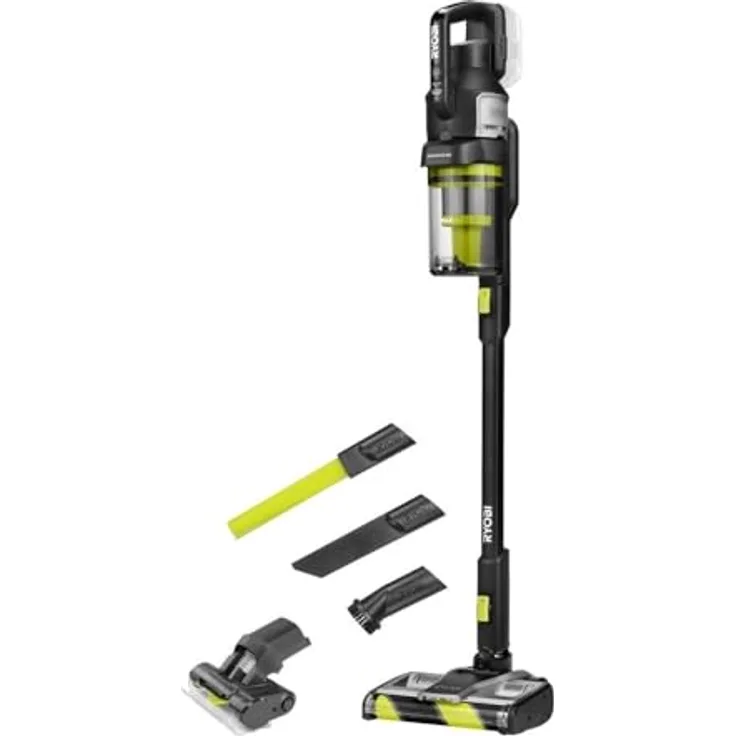 RYOBI RASV18BL-0 5133006323, Brushless Akku-Bodenhandsauger, Anthrazit mit Dual-Zyklonen HEPA 13 Filter