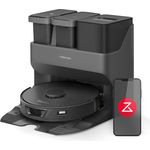 Roborock S7 Max Ultra, Saugwischroboter mit 5500 Pa Saugleistung, selbstentleerender Absaugstation, Ultraschall-Wischsystem, Schwarz-Grau