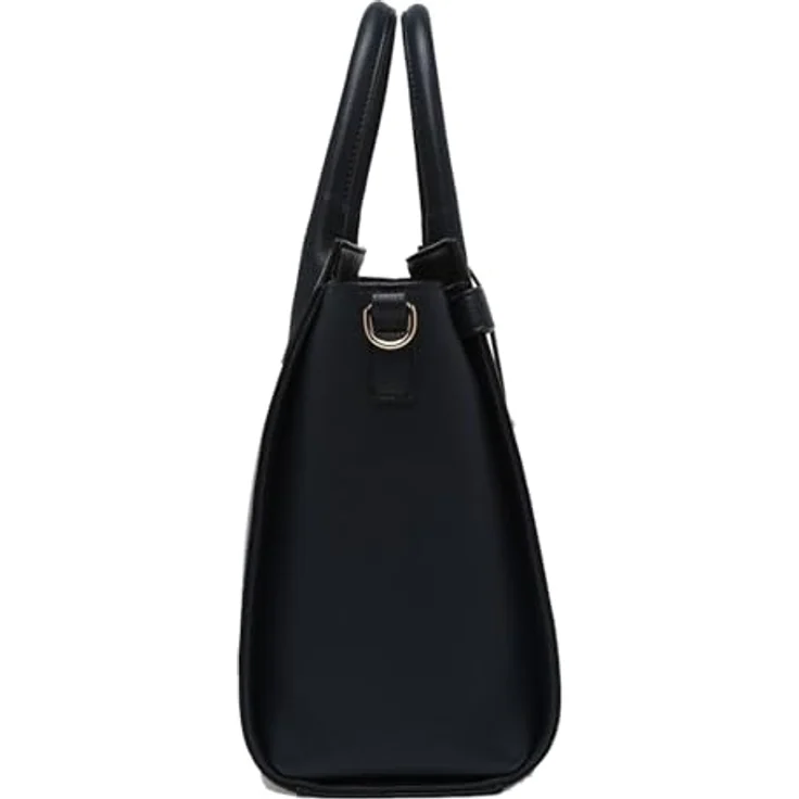 L.Credi Konstanze Handtasche aus Kunstleder, 37 cm, Blau, geräumiges Hauptfach – Bild 3