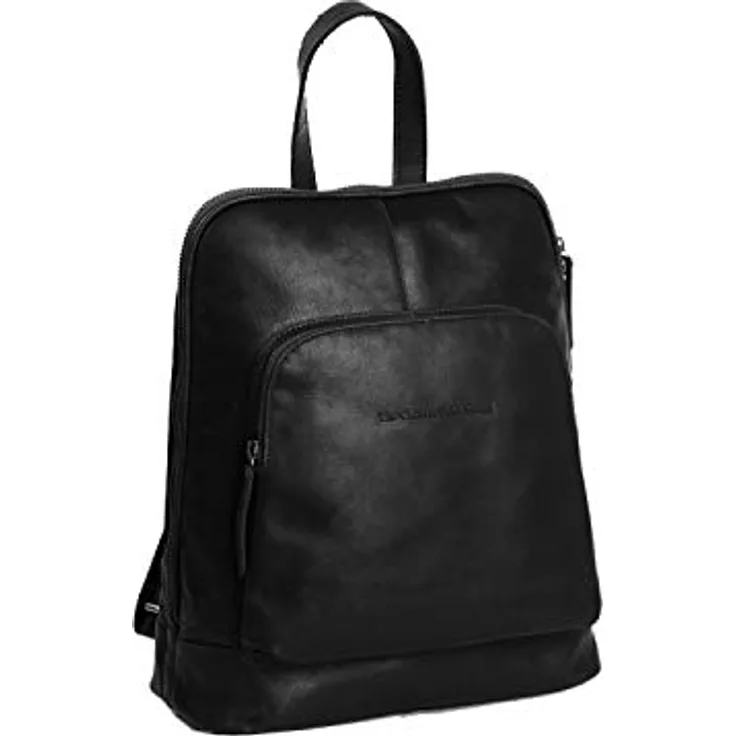 The Chesterfield Brand Wax Pull Up City Rucksack, 34 cm, aus 100% Leder, schwarz