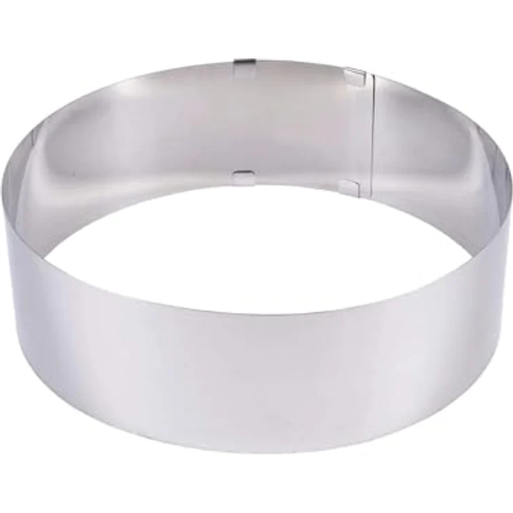 Lares Kuchenring-Tortenring - 18-30cm Ø, H: 6cm - Edelstahl, stufenlos verstellbar - Made in Germany – Bild 2