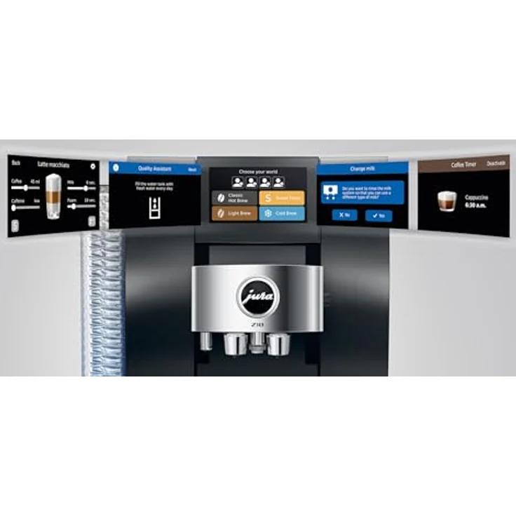 JURA Z10 (EB) Aluminium black, Kaffeevollautomat mit 51 Spezialitäten, Touchscreen und automatischem Mahlwerk – Bild 7