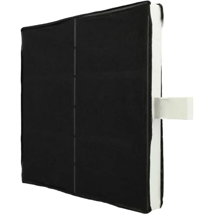 vhbw Aktivkohlefilter für Neff 00360732, DRZ94UC, FWKB-2222, 22,2 x 22,2 x 2,4 cm, schwarz/weiß, zur Geruchsfilterung in Dunstabzugshauben – Bild 8