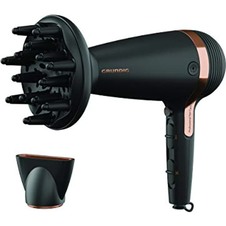 GRUNDIG Haartrockner mit einziehbarem Kabel NaturaShine Haartrockner 1 Stk – Bild 4