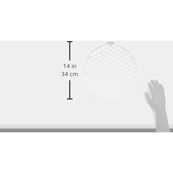 Staedter rund Gitterstanze, Plastik, weiß, 30 x 30 x 30 cm – Bild 3
