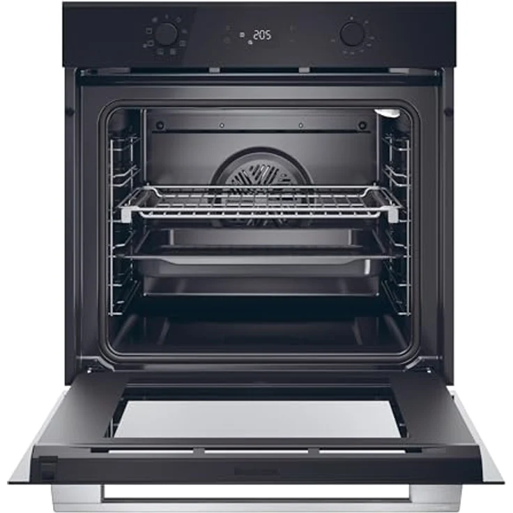 Haier ID SERIE 2 H6 ID2P3T1HTX Einbau-Backofen, 60 cm, A+, 78 L Volumen, Umluft mit Grill, Hydrolyse-Reinigung, Edelstahl und Schwarz – Bild 3