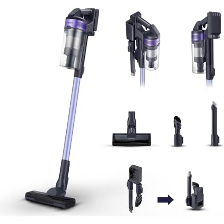 Samsung VS15A6031R4/ET Jet 60 Turbo, violett Handstaubsauger mit 99.999% Filter und Jet Fit Bürste