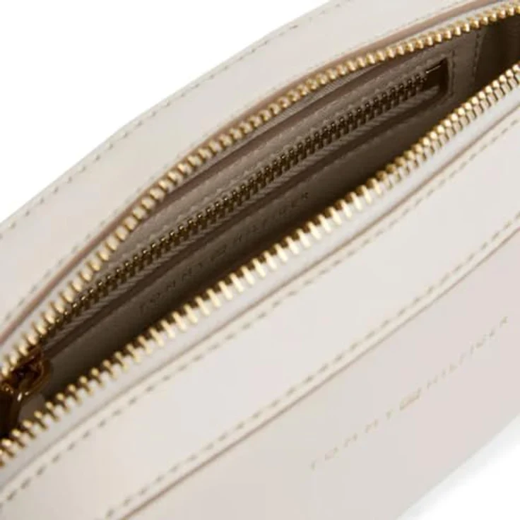 Tommy Hilfiger TH Logotape Umhängetasche, 20 cm, aus Polyurethan, beige – Bild 3