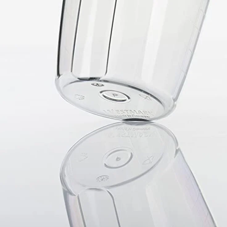 Westmark Mix- und Schüttelbecher, Shaker mit herausnehmbarer Mixscheibe, Füllvolumen: 0,5 Liter, Kunststoff, Maxi, Grün-Transparent, 3090227A – Bild 6