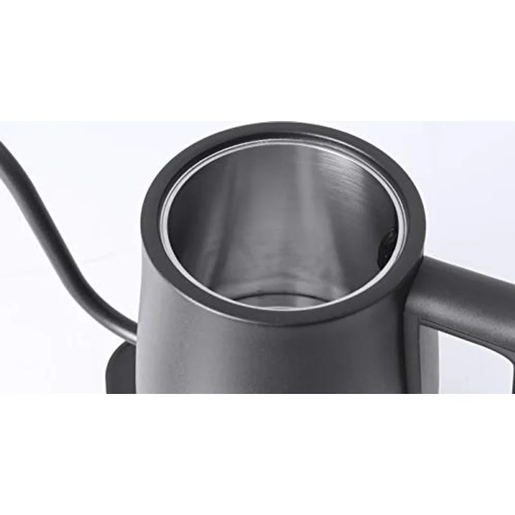 Caso 1877 Coffee Classic Kettle-Elektrischer Edelstahl-Innenraum, Hochwertiges matt schwarzes De Wasserkocher 18-8, 600 milliliters – Bild 6