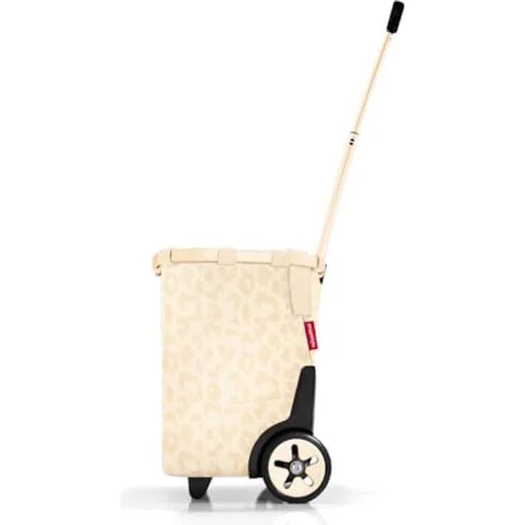 reisenthel carrycruiser Leo Vanilla, Tragbarer Einkaufstrolley mit stabilem Aluminiumrahmen, 40 l Volumen, wasserabweisend, Schultergurt und herausnehmbarer Netz-Innentasche – Bild 5