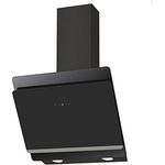 Candy Dunstabzugshaube CDG6CEBWF, 60cm, 213W, 4 Leistungsstufen, max. Luftleistung 472m³/h, Abluft & Umluft, Energieeffizienz A, kostensparende LED-Leuchte, Schwarz