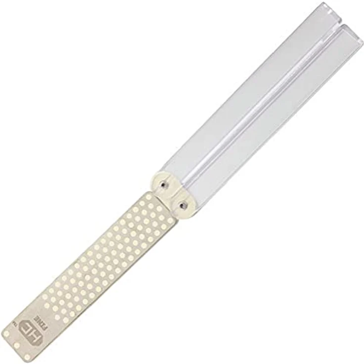 DMT Diafold®-Schärfstein doppelseitig, mit feiner/extrafeiner Hardcoat™-Oberfläche, speziell für Keramikmesser, 1 Stück, FWMEF-H, 24,1 x 12,7 x 8,3 cm – Bild 1