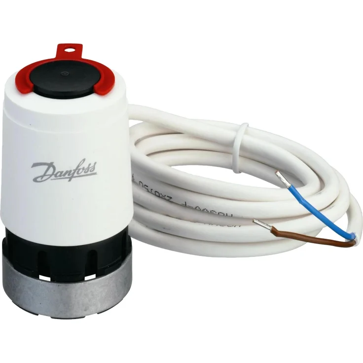 Danfoss TWA-V/NC, thermischer Stellantrieb 230V, 2W für RAV Gehäuse, mit Positionanzeige