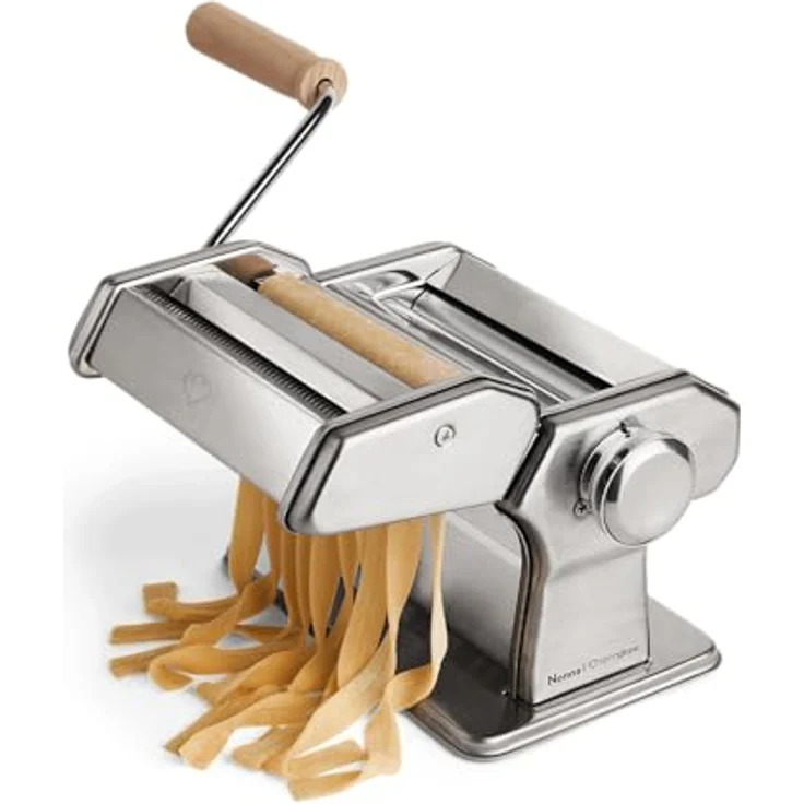 Springlane Nudelmaschine Nonna inkl. Rezeptheft & Nudeltrockner Silber – Bild 2