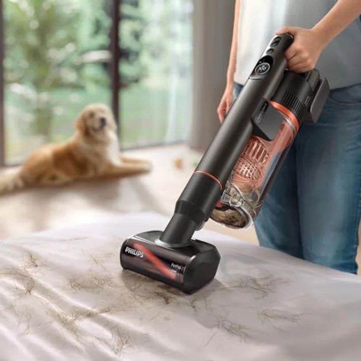 Philips Akku-Hand- und Stielstaubsauger XC7067/01 7000 Series "Pet", 56,7 W, beutellos, mit Anti-Haarentwirrung und bis zu 80 Minuten Laufzeit – Bild 2
