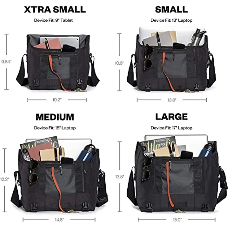 Timbuk2 Classic, Mehrfarbige Handtasche mit wasserabweisendem Material, A4-fach und Laptopfach, anpassbarem Schultergurt – Bild 4