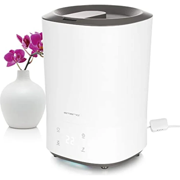 EMERIO HF-126736 Ultraschall Luftbefeuchter mit tauschbarem Wasserfilter, Aromafunktion, Display, 3 Geschwindigkeiten und super einfacher Nach-Befüllung von oben, ultraleise 35db, für Räume bis ca. 30m² – Bild 5